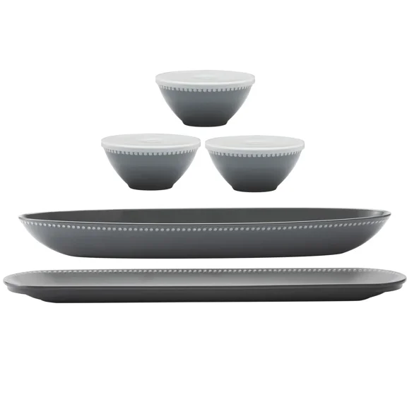 Pandex 5-piece Beaded Melamine Serveware Set