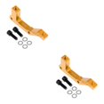 thumbnail image 4 of Guardoinrt Durable Bicycle Bike Disc Brake Mount Adapter Reliable Caliper PM to IS Conversion Gold Rear 2Set, 4 of 6