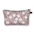thumbnail image 1 of Bolsas de cosméticos con impresión de dientes Bolsa de maquillaje de poliéster Neceser de viaje Color arena Ehuebsd Cuidado Belleza, 1 of 3