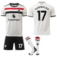 thumbnail image 1 of 2024-2025 Manchester United Away Kids Adult Football Shirt No.17 GARNACHO, 1 of 2