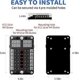 thumbnail image 2 of 12v fuse box, 12 way marine fuse box with LED indicator light moisture proof cover 12 circuit fuse box with negative bus fuse panel for car boat rv tr, 2 of 5