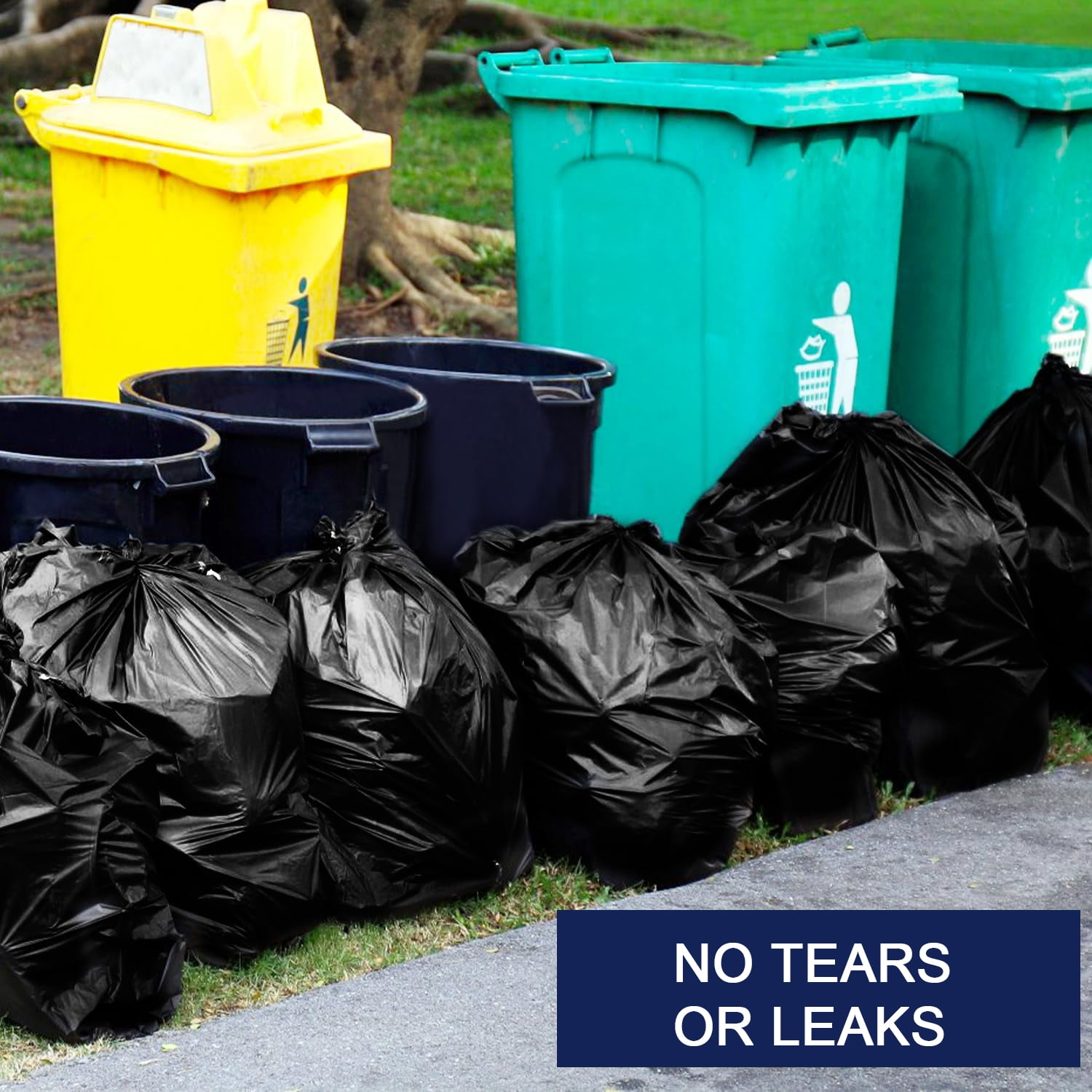 Top Knot Bags 55 Gallon Garbage Trash Bag 38X58 1.2 Mil Black 100 Count  Can Liner Bulk 56 Gallon 57 Gallon 58 Gallon 59 Gallon 60 Gallon 55-60  Gallon Made in USA - Yahoo Shopping