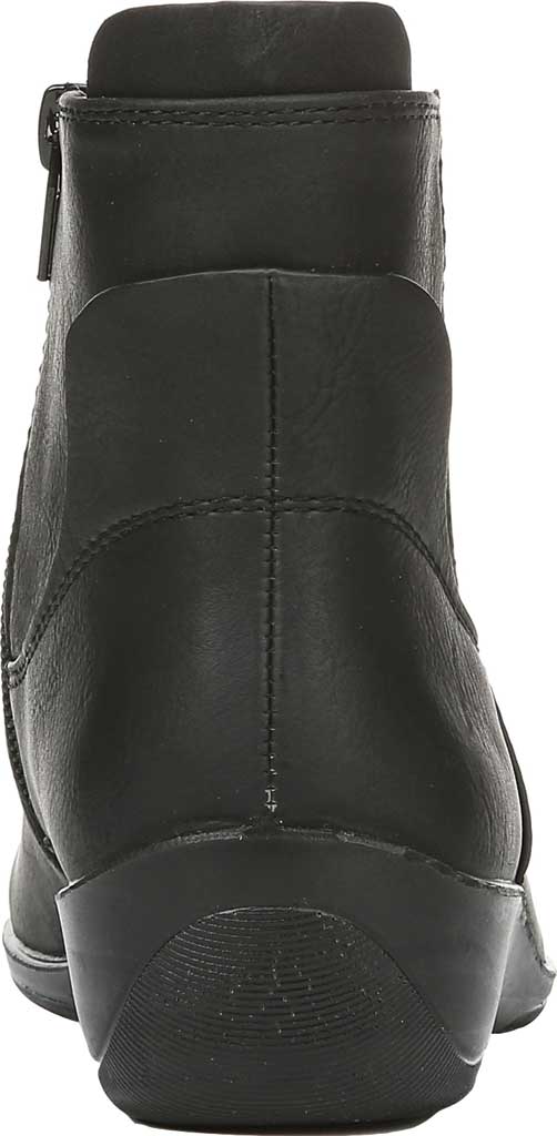 LIFE STRIDE Womens Black Comfort Izzy Round Toe Wedge Zip-Up Booties 6 W