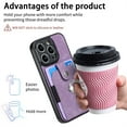 thumbnail image 6 of Jiahe Cover for iPhone XS Max, Wallet Case with Built-in 360°Rotation Ring Stand,Anti-Drop Shockproof Credit Card Slots Lens Protector Cover,Support Magnetic Car Mount,, purple, 6 of 8