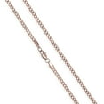 thumbnail image 4 of Crucible Jewelry Men's Rose Gold Plated Stainless Steel Rounded Curb Chain Necklace (3.5mm) - 22", 4 of 5