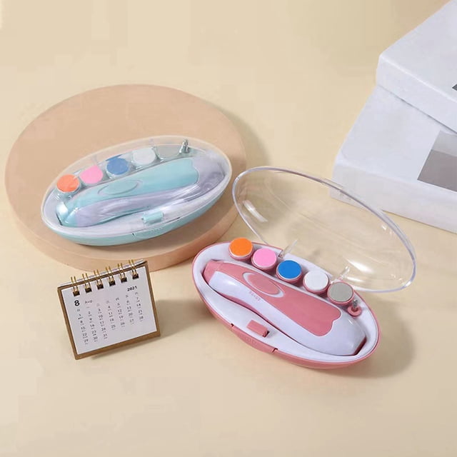 Cortaúñas eléctrico para bebés Jadeshay 6 cabezales de pulido
