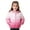 Pink, variant on Winter Puffer Jacket for Girls Boys Warm Gradient Color Down with Hood Kids Coat Windproof Outdoor Play for Cold Weather Coats Children Outerwear Coat 3-4 Years