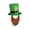 Bronze, variant on Generic Irish Leaf Festival Cotton Hat Beard Party Hat Show Top Hat St. Patrick's Day Green Leprechaun Top Hat with Beard Irish Shamrock Velvet Hat