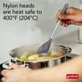 thumbnail image 5 of GoodCook Pro 2 Piece Turner & Spoon Set for Kitchen Cooking, Stainless Steel with Nylon Heads, 5 of 15