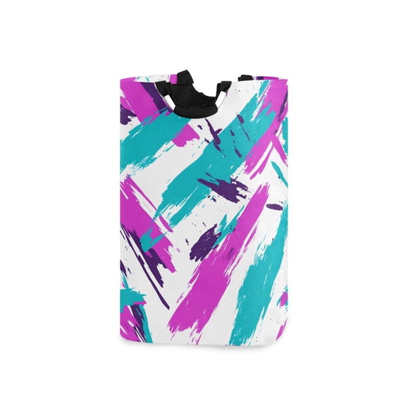 Yayeee Freestanding Laundry Hamper with Handle Collapsible Large Storage Basket for Clothes, Abstract Drawing
