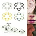 thumbnail image 4 of HOOUN 10PCS Stainless Steel Horseshoe Bar Lip Nose Septum Ear Ring Stud Piercing Se:yq-MultiColor-8mm, 4 of 9