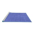 thumbnail image 2 of Ahgly Company Machine Washable Indoor Rectangle Oriental Blue Industrial Area Rugs, 5' x 7', 2 of 4