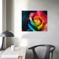thumbnail image 4 of PIKWEEK Flower Wall Decorative Art - Rainbow Rose Poster - Home Wall Canvas Print Decorative Art Aesthetic Canvas Painting Posters And Prints Wall Art Pictures for Living Room Bedroom Decor, 4 of 5