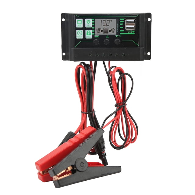 12V 24V MPPT Contrôleur de Charge Solaire 360W Régulateur de Panneau Solaire Paramètre Réglable Affichage LCD pour l'Extérieur
