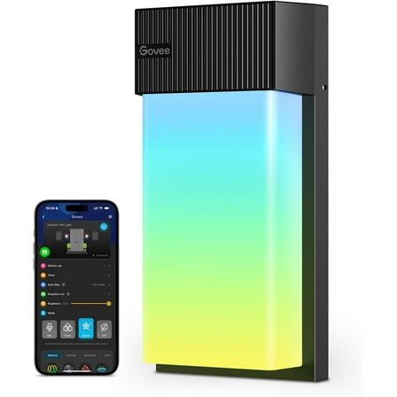 Govee Smart Technology Capable LED Outdoor Corded Electric Wall Lights