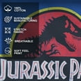 thumbnail image 4 of Men's Jurassic Park T Rex Logo Graphic Tee Royal Blue Large, 4 of 9