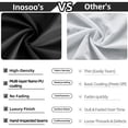 thumbnail image 6 of Inosoo Black Fabric Shower Curtain Liner, 72"x72" Waterproof Polyester Cloth Shower Liner with Hooks, 6 of 12
