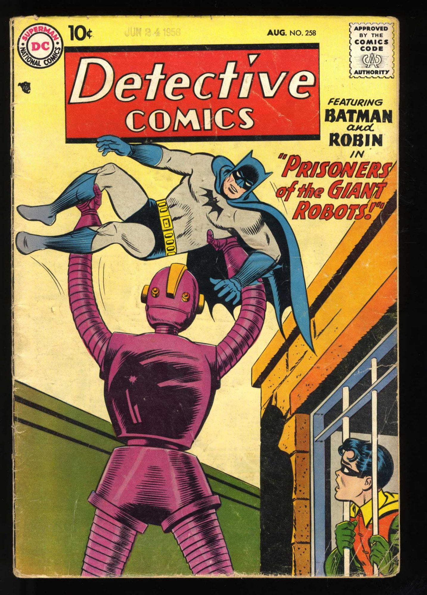 Cover of Detective Comics #258