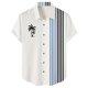 thumbnail image 1 of Camisas Para Hombre Talla Extra Casual Hombres Solapa Estampado Manga Corta Puños Botón Puerto Estilo Floral Camisa Sand Beach Hawaiianss Summer Top (Black, L), 1 of 4