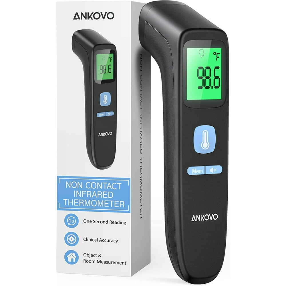ANKOVO Touchless Forehead Thermometer for Adults, Non Contact Infrared Thermometer