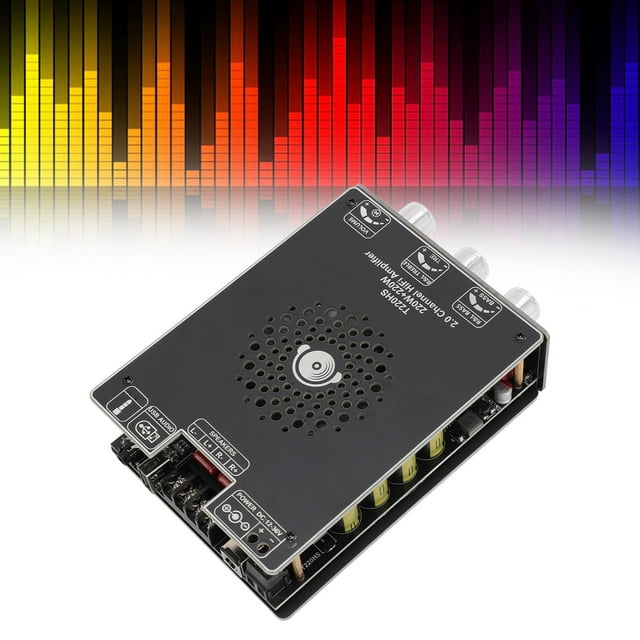Tablero de Amplificador de Potencia Hifi, DC 12-36V Alta Precisión T220HS Amplificador de Potencia Eficiente 220W 220W Instalacia Fácil para Elpositivo de Sonido