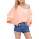 thumbnail image 2 of Suéter para mujer Free People Back It Up Pullover naranja mediano, 2 of 2