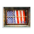 thumbnail image 4 of Stupell Industries Patriotic American Flag Rustic Window Festive Home Painting White Framed Art Print Wall Art, Design by Graffitee Studios, 4 of 5