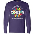 thumbnail image 3 of Inktastic I Support My Cousin Autism Awareness Long Sleeve T-Shirt, 3 of 5