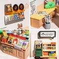 thumbnail image 4 of Rolife Plastic House Building Set Toy DIY Miniature Dollhouse Playset with LED for Mini Figures Construction Toys Diorama Kit Gifts for Teens Adults, 4 of 10