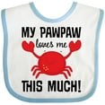thumbnail image 3 of Inktastic My PawPaw Loves Me Boys or Girls Baby Bib, 3 of 4