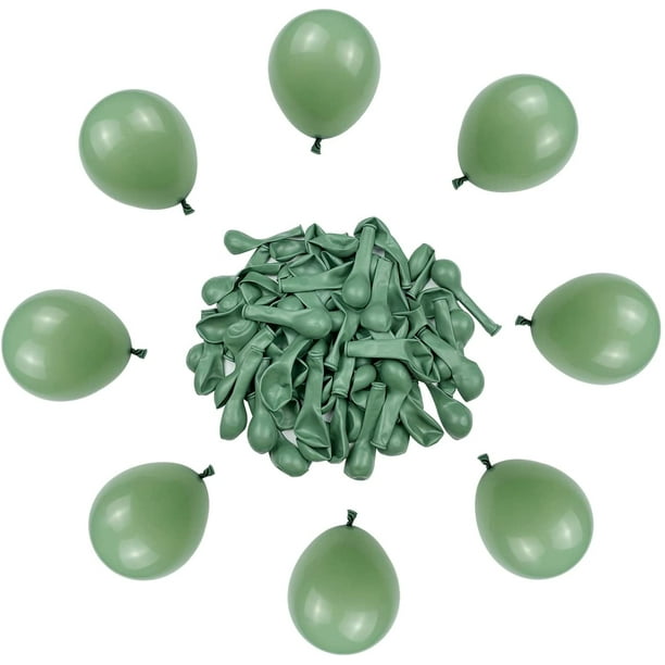 Ballons vert sauge 5 pouces 50 PCS Ballons de fête vert olive Ballons en  latex vert sauge Ballons d'anniversaire 