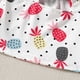 thumbnail image 5 of Vestido Para Niñas, Ropa Para Bebés, Verano Para Niños Pequeños, Sin Mangas, Con Estampado De Frutas, Top, Falda Vaquera Rosa, Dos Piezas, Rosa Fuerte Odeerbi LM103-5983, 5 of 9