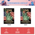 thumbnail image 4 of Sm:)e The Statue of Liberty 250th Anniversary American Patriotic July 4th Garden Flag 12x18 Inch, Double Sided, 4 of 8