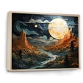 thumbnail image 2 of Designart "Jupiter s Jewel Earth in the Galaxy II" Earth Floater Framed Wall Art Living Room, 2 of 7