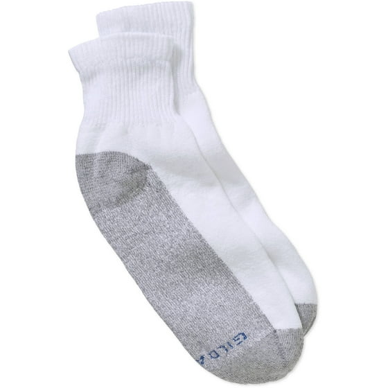 Gildan Gildan Men's Heavyweight White Ankle Socks, 10Pack