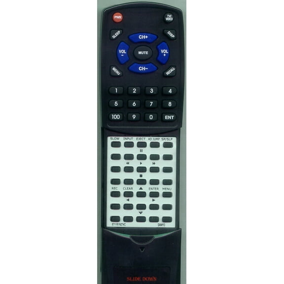 Replacement Remote for SANYO 6711R1N074C, RT6711R1N074C, VWM800