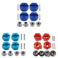 thumbnail image 4 of Ounissouiy RCGOFOLLOW rueda de montaje hexagonal pieza de coche RC adaptador fuerte para 1/10 SLASH Crawler RC pieza de actualización accesorios Kits de construcción modelo Azul oscuro, 4 of 6