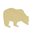 thumbnail image 1 of Package of 1, Jumbo 18" x 14" x 0.125" Baltic Birch Plywood Bear Wood Cutout for Art and Craft Project, Made in USA, 1 of 1