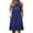 Navy 01, variant on DeHolifer Dress for Women Casual A-Line Ruffle Beach Mini Dresses Trendy Sundress T-Shirt Dress with Pockets Army Green 3XL