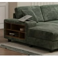 thumbnail image 6 of Modern Corduroy U-shaped 4-seat Sofa for Living Room, Green, 6 of 16