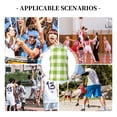 thumbnail image 6 of Sikiie White Green Plaid Basketball Jersey Reversible Men's Mesh Athletic Sports Shirts Training Practice S-4XL3X-Large, 6 of 6