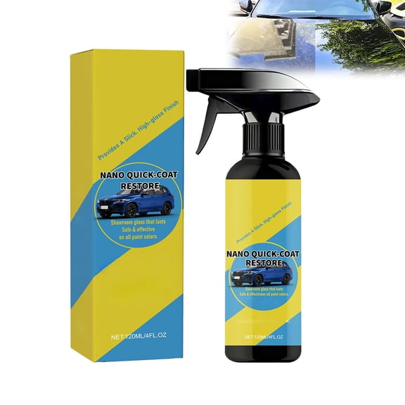 Virenlux Car Nano Quick-Coat Restore-Coating Spray Instant Scratch Remover Waterless Wash Polish Wax Long-Lasting Protective Layer High-Gloss Shine Agent for Cars Motorcycles Boats