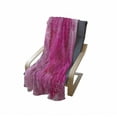 thumbnail image 3 of Watercolor Soft Flannel Fleece Blanket, Pastel Aquarelle Style Gradient Toned Paint Splash Blurry Jagged Random Art, Cozy Plush for Indoor and Outdoor Use, 60" x 80", Magenta Fuchsia, by Ambesonne, 3 of 5