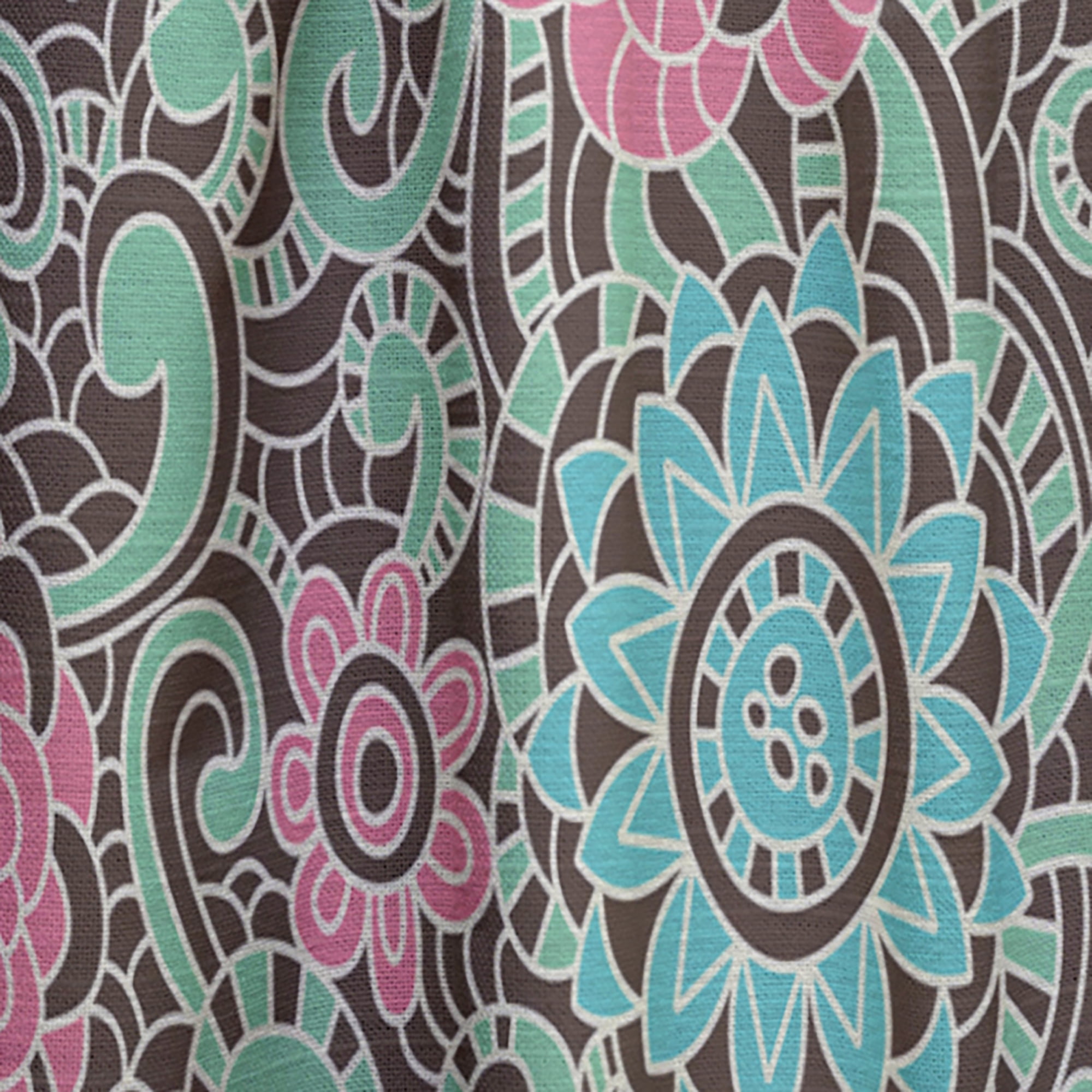 Designart 'Blossom Pink XXVI' Floral Curtain Panel