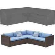 V Shaped Sectional Cover Waterproof, Patio V-Shaped Sofa Cover Outdoor Sectional Furniture Cover