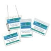 1PK Secure Top Hanging-style Badge Holders, Horizontal, 4w X 3h, Clear, 100-box