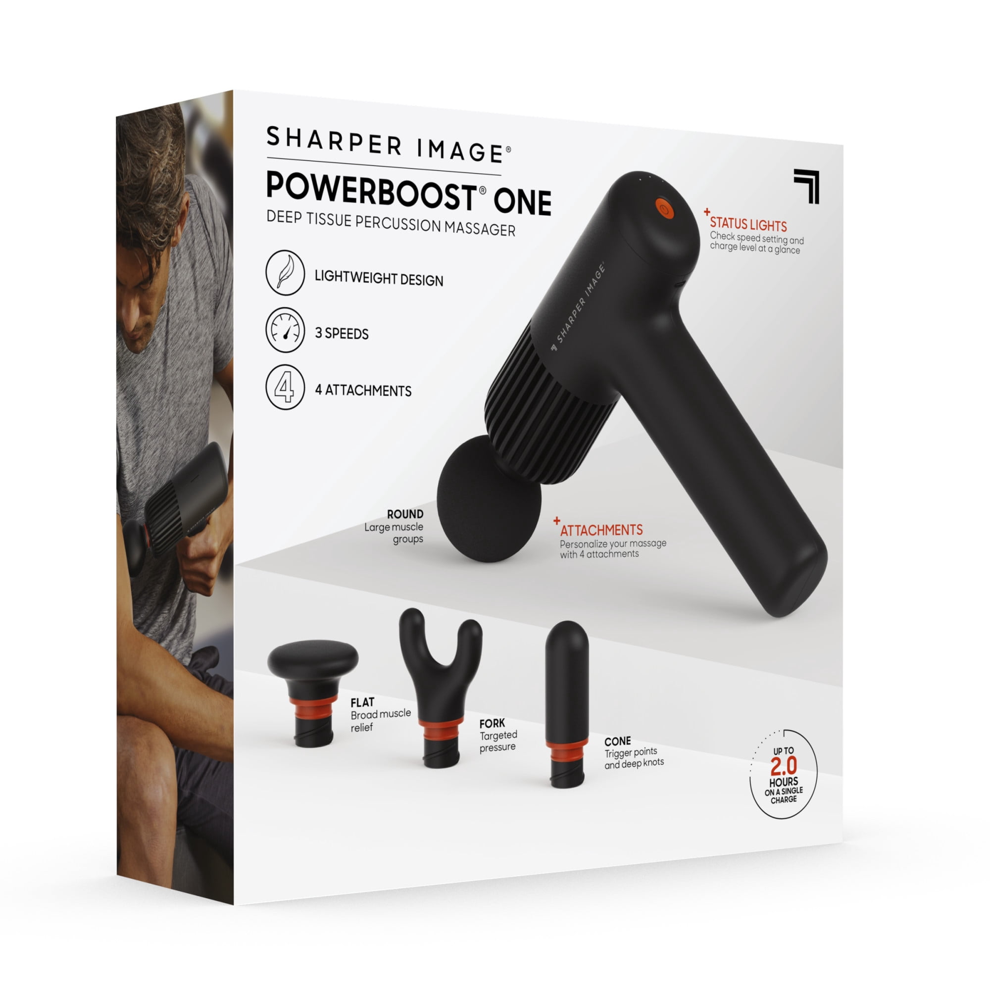 Sharper Image Powerboost One Deep Tissue Percussion Massager