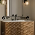 thumbnail image 4 of Bosse 36" Freestanding Bathroom Vanity in Brown Oak with 3-Hole Widespread Sink Top, 4 of 11