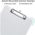 thumbnail image 6 of Minzimin 8.5 x 11 Plastic Clipboards Set of 1/2, Low Profile Metal Clip, Translucent Board, 12.5 x 9 in Letter Size, Office Supply, Back to School, 6 of 7