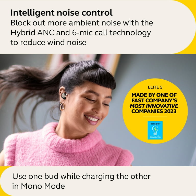 Jabra Elite 5 True Wireless Bluetooth Earbuds, 6-Mic Technology